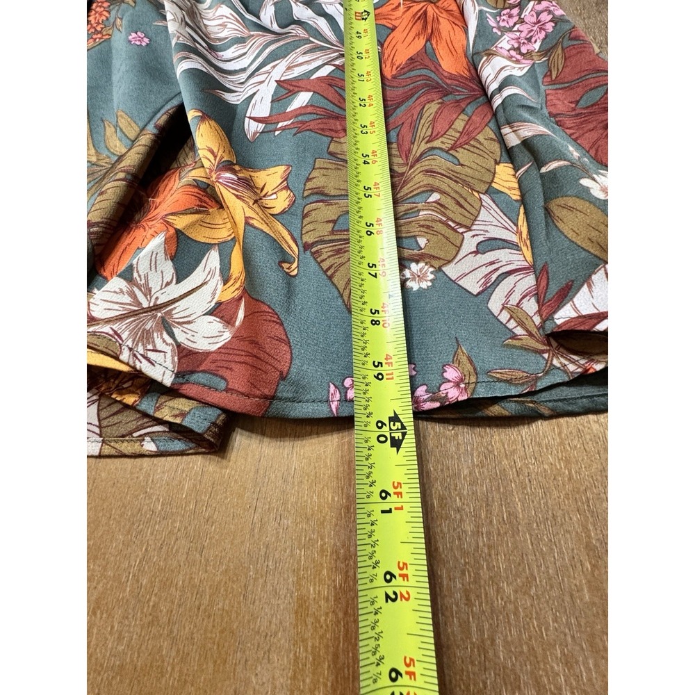 Showpo Vacay Ready Maxi Dress Size 14 Floral Plunge Neckline Thigh High Slit - Picture 8 of 15
